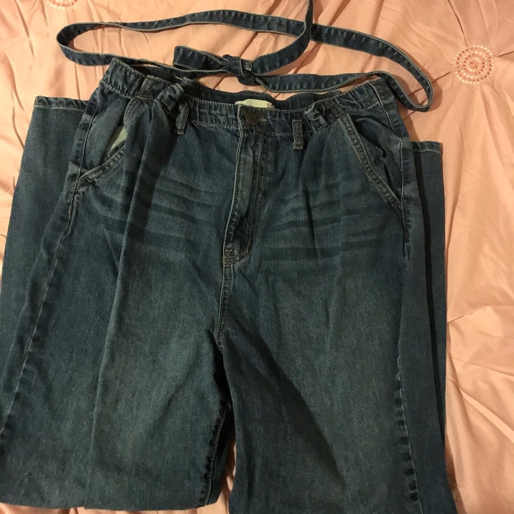 SO plus size Paperbag Waist Vintage Mom Jeans